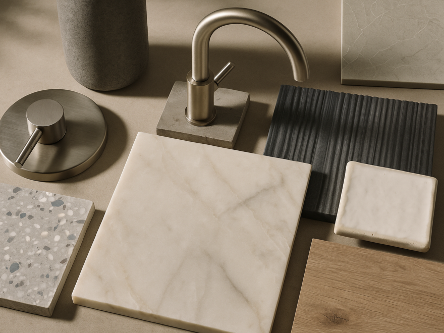 Bathroom surface materials